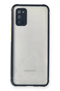 Samsung Galaxy A02S Uyumlu Kılıf Miami Şeffaf Silikon - Lacivert