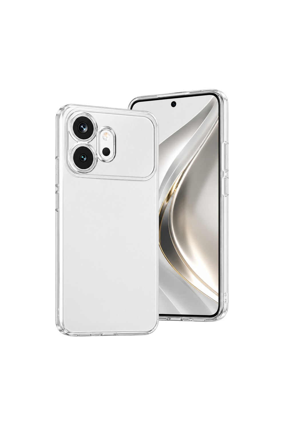 Huawei Honor 600 Uyumlu Lüx Şeffaf Silikon - Şeffaf