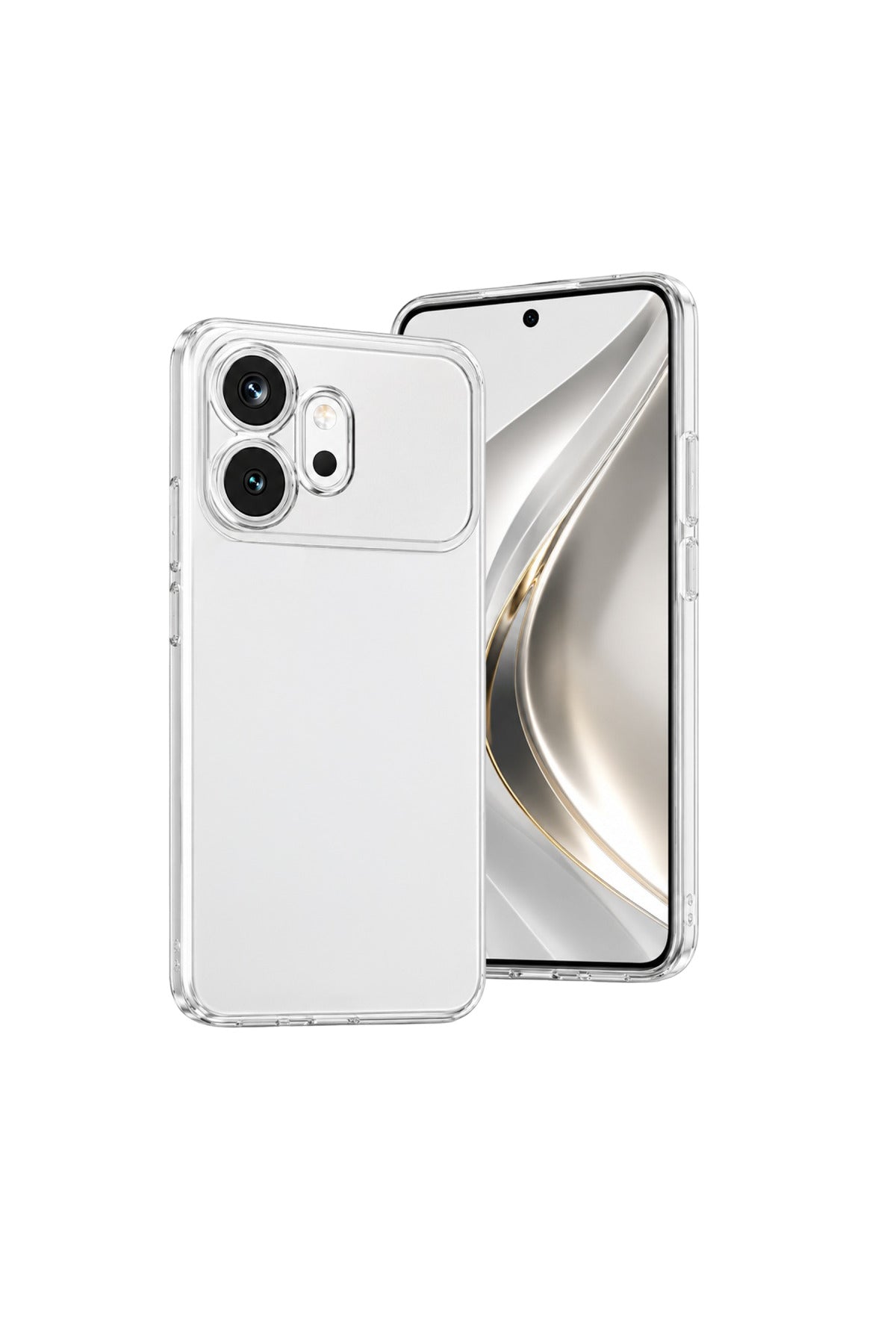 Huawei Honor 600 Uyumlu Lüx Şeffaf Silikon - Şeffaf