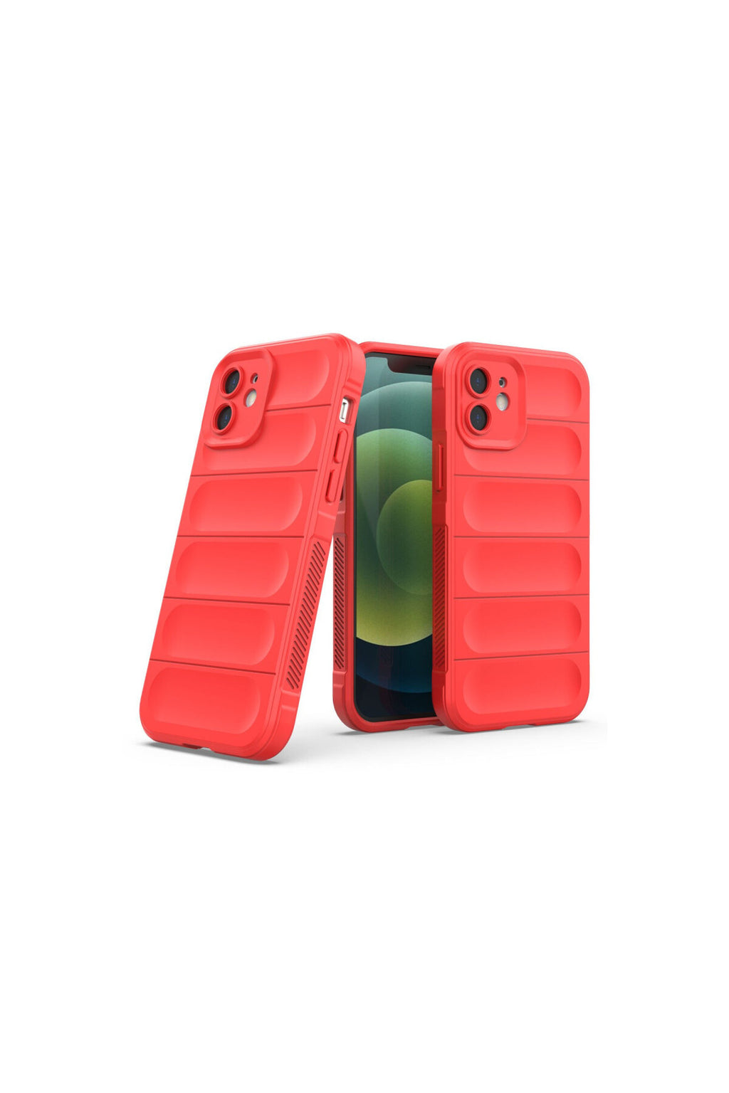 Apple iPhone 12 Uyumlu Kılıf Optimum Silikon - Kırmızı