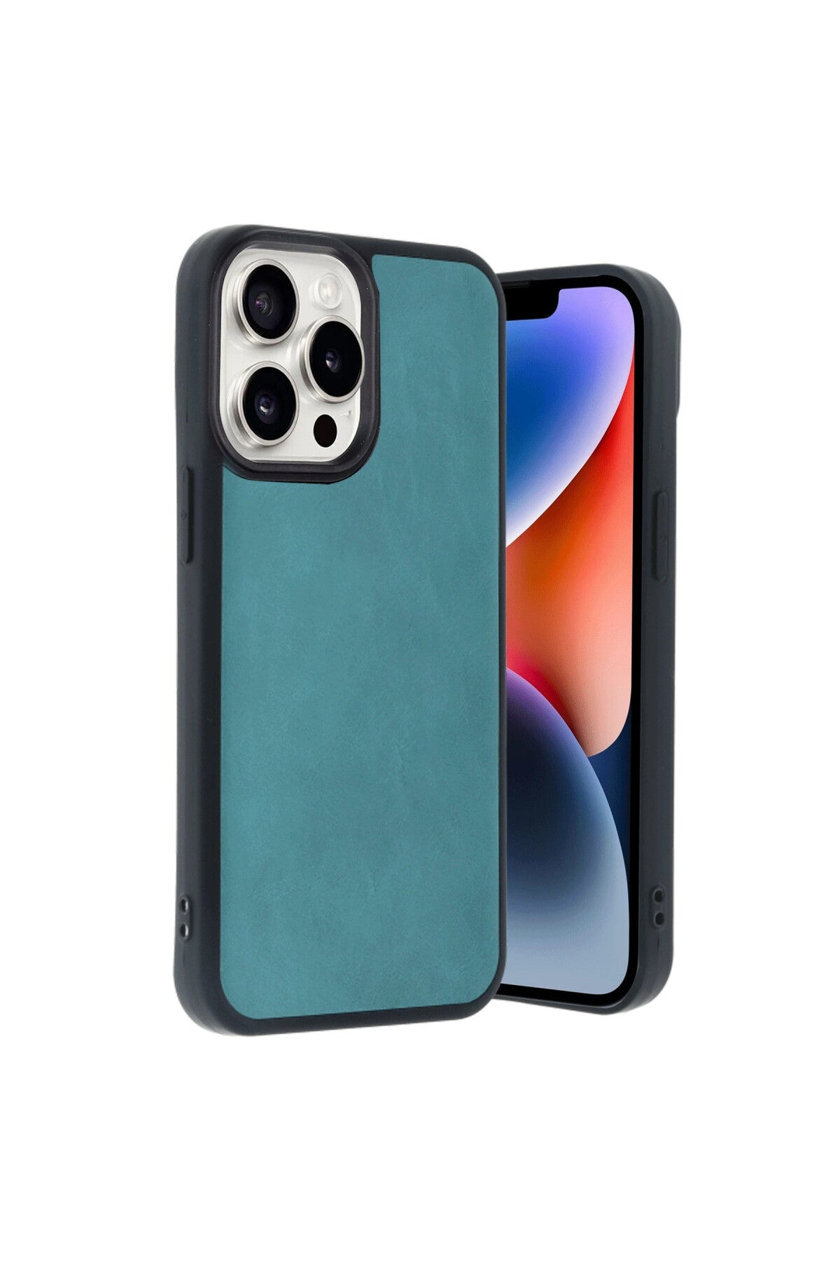 Apple iPhone 14 Pro Max Uyumlu Kılıf Aras Deri Kapak - Açık Yeşil