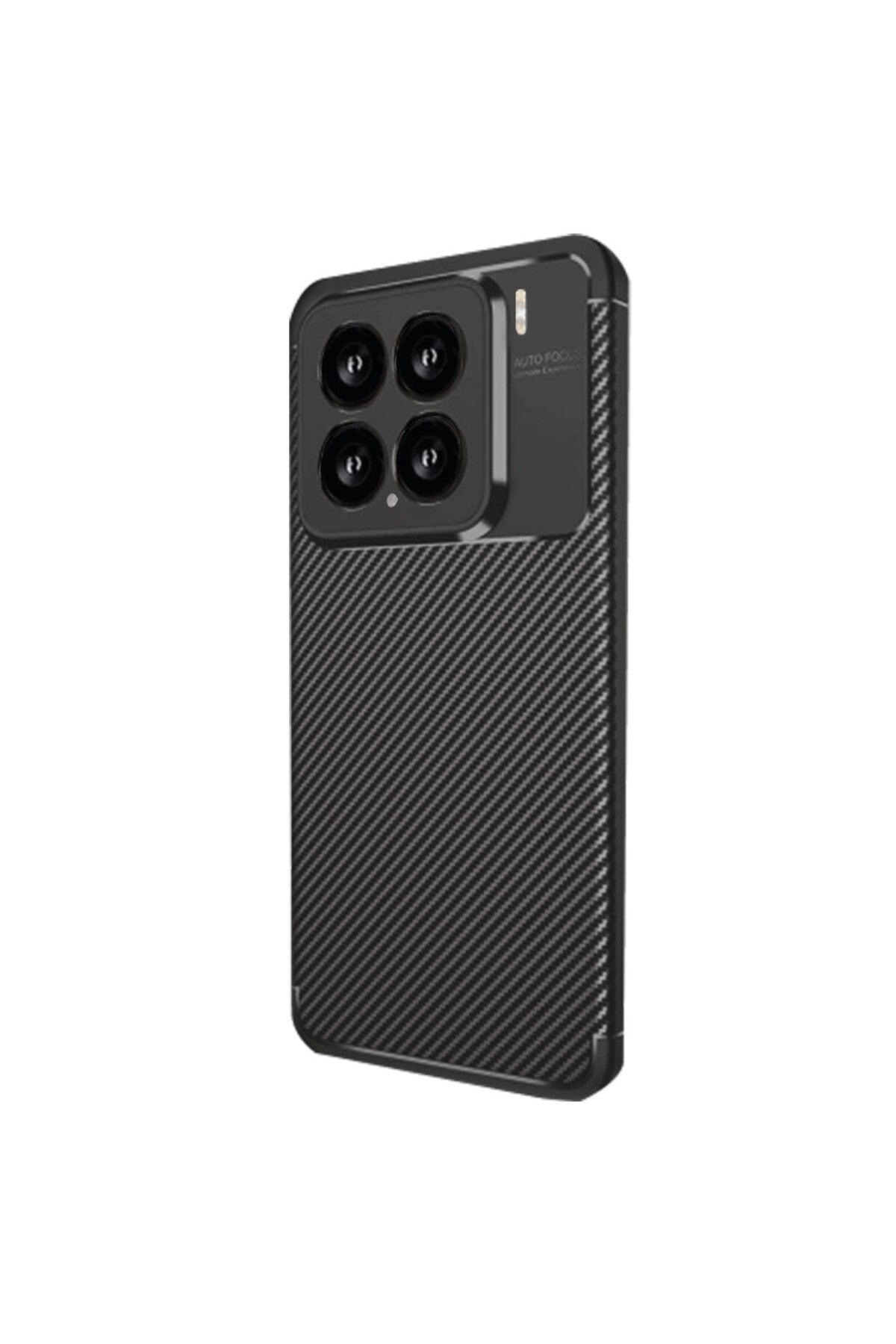 Xiaomi Mi 15 Uyumlu Kılıf Auto Focus Karbon Kapak - Siyah