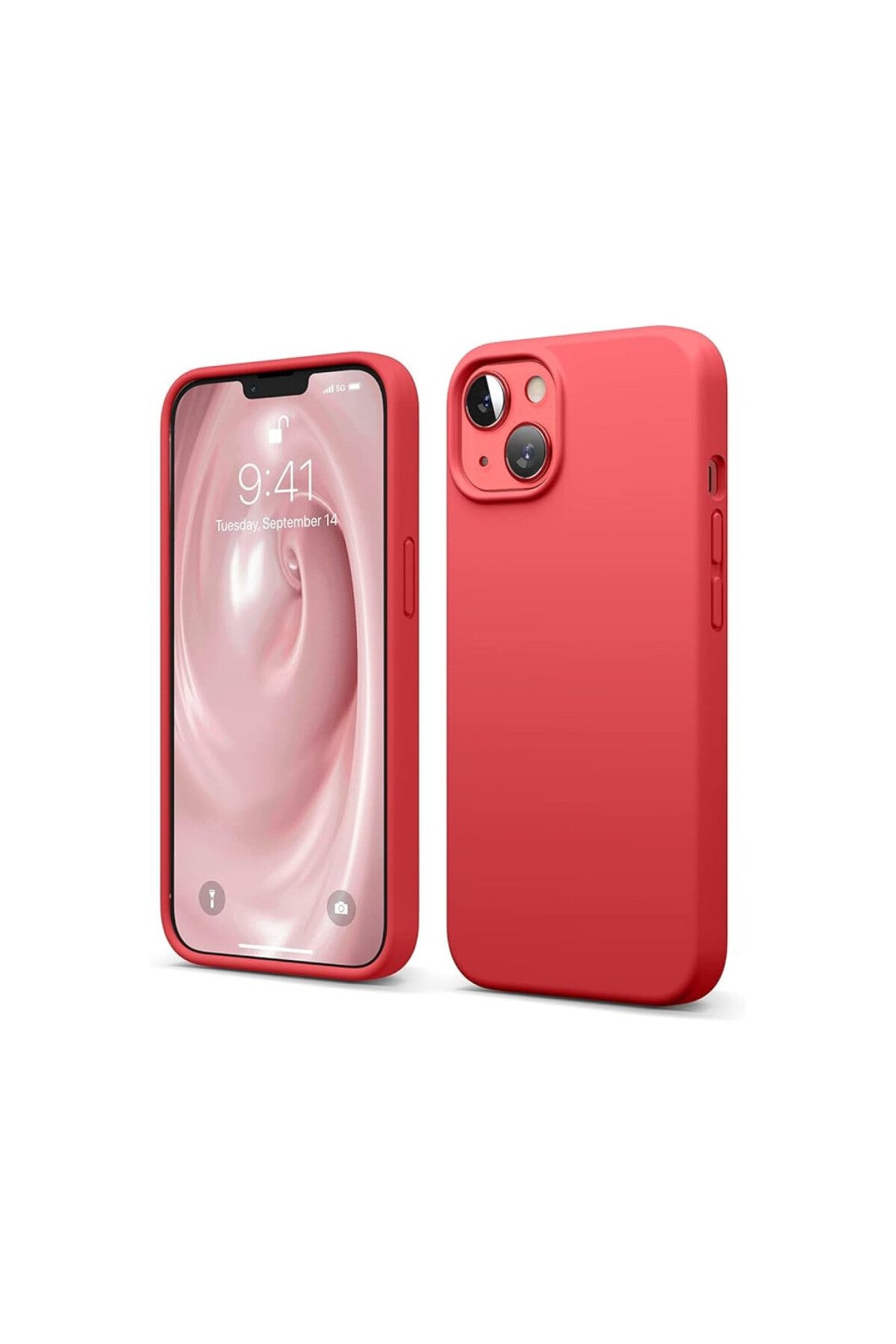 Apple iPhone 14 Uyumlu Kılıf First Silikon - Kırmızı