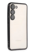 Samsung Galaxy S23 Plus Uyumlu Kılıf Lensli Silikon - Siyah