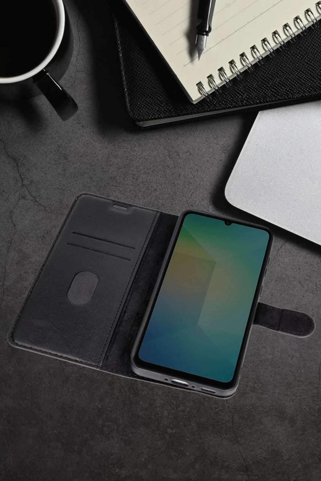 Samsung Galaxy A36 Uyumlu Kılıf Trend S Plus Kapaklı Kılıf - Lacivert