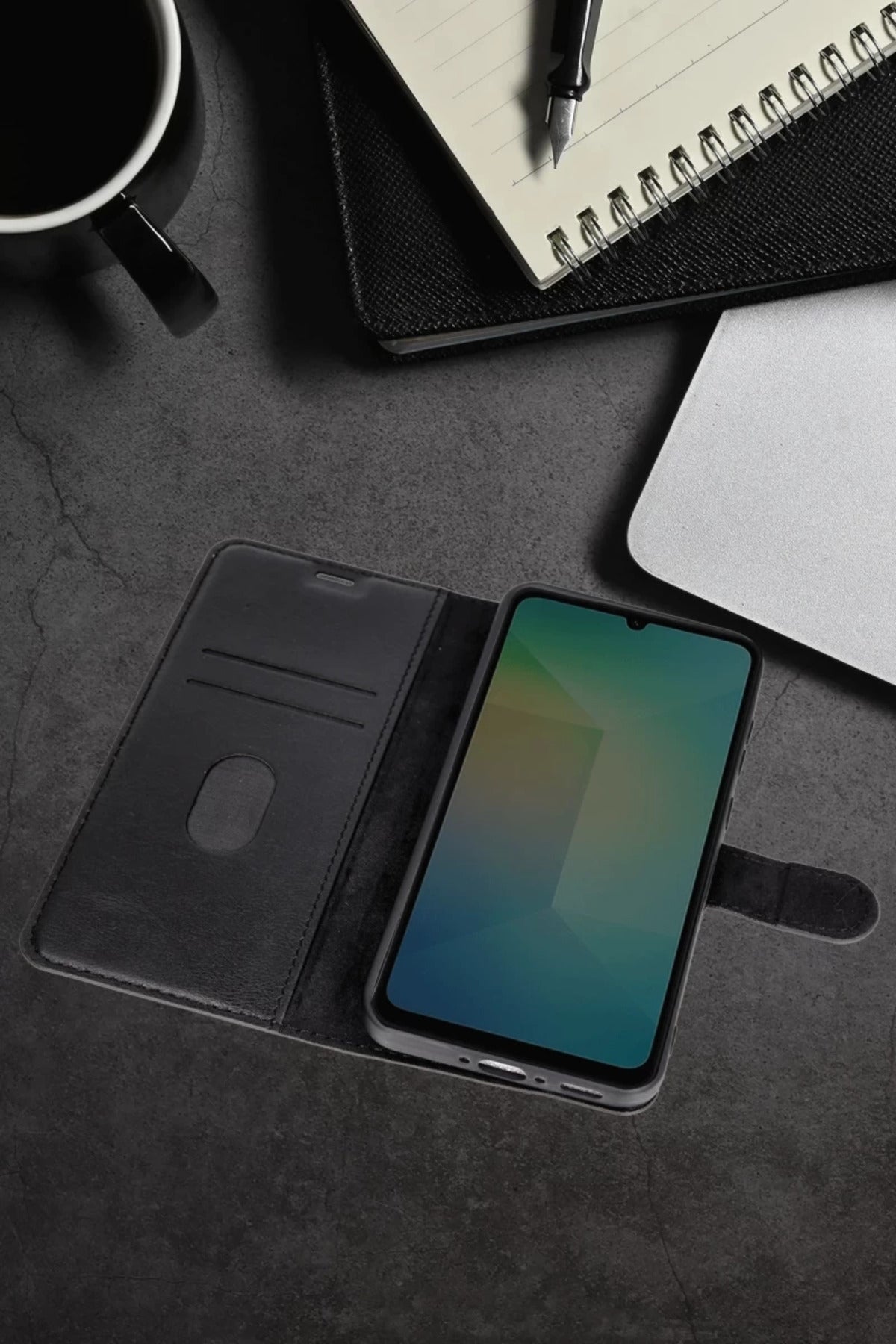 Samsung Galaxy A36 Uyumlu Kılıf Trend S Plus Kapaklı Kılıf - Lacivert