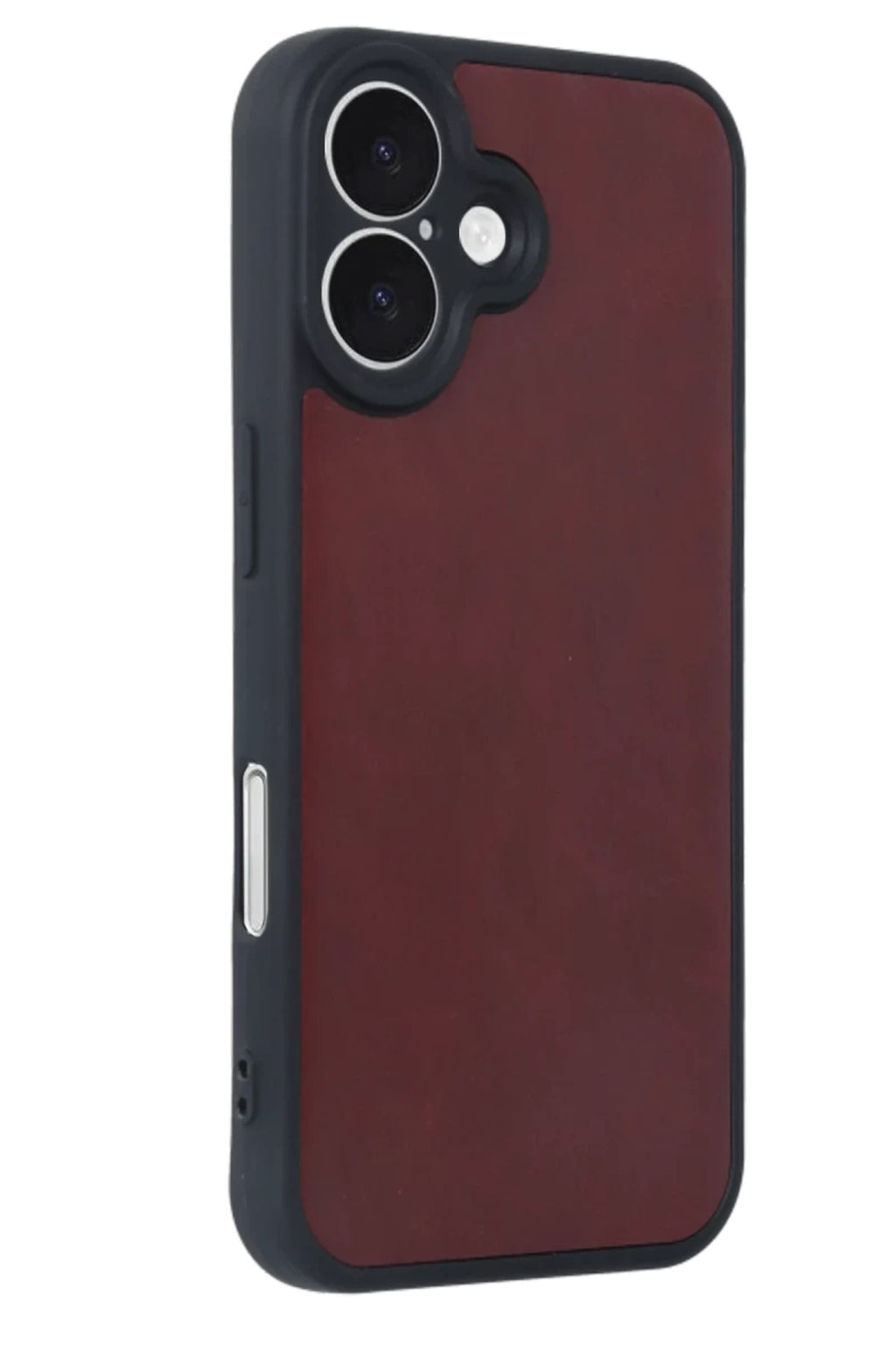 Apple iPhone 16 Uyumlu Kılıf Aras Deri Kapak - Bordo