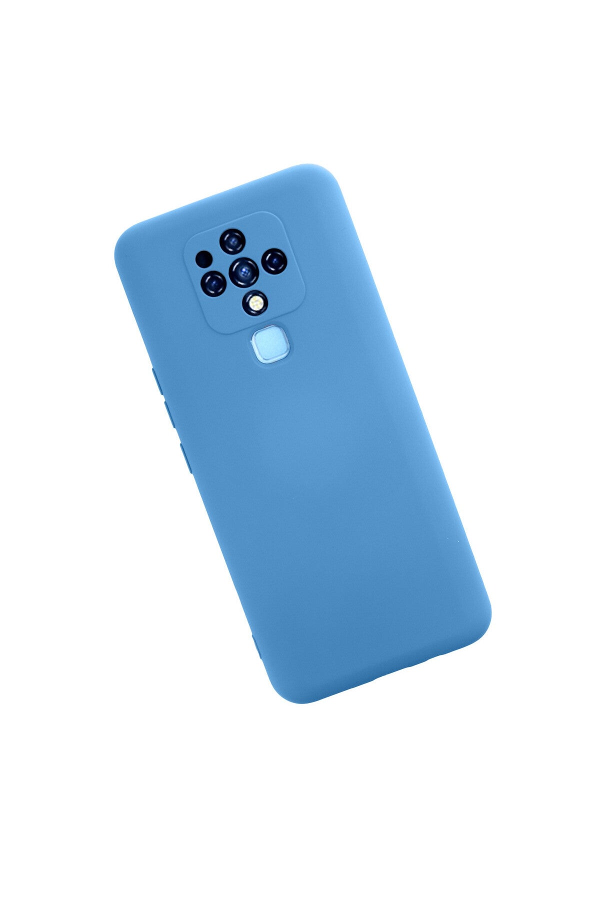 Tecno Camon 16 Uyumlu Kılıf Nano içi Kadife Silikon - Mavi