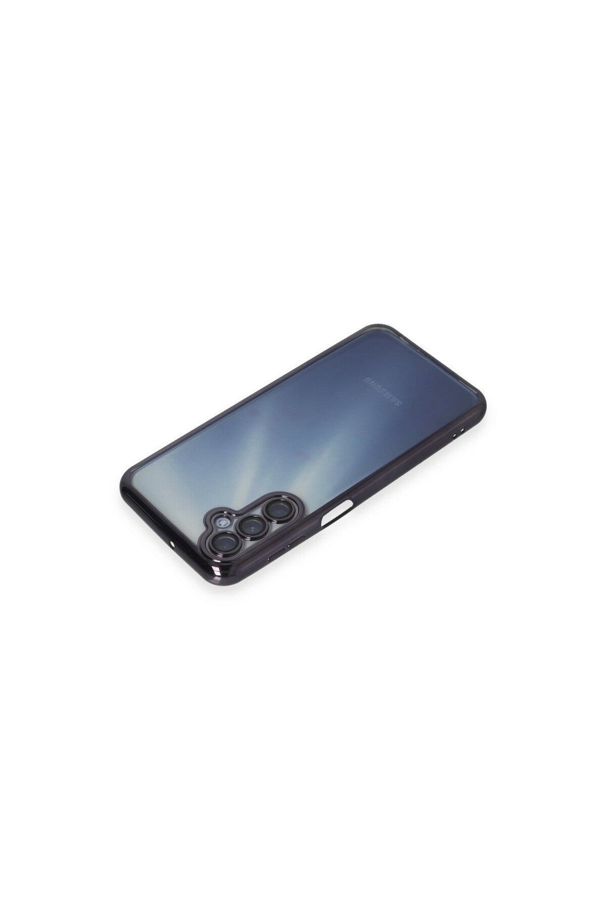 Samsung Galaxy A35 5G Uyumlu Kılıf Lensli Silikon - Mor