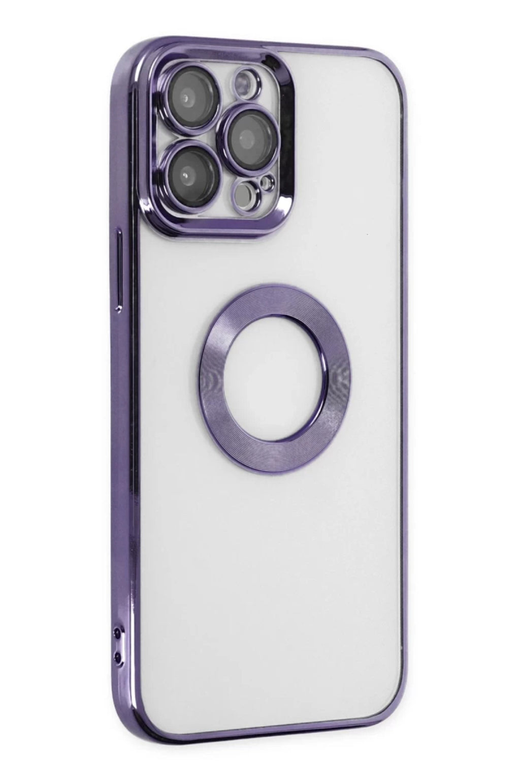 Apple iPhone 14 Pro Max Uyumlu Kılıf Slot Silikon - Mor