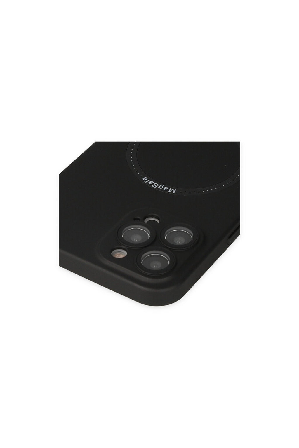 Apple iPhone 12 Pro Uyumlu Kılıf Jack Magneticsafe Lens Silikon - Siyah