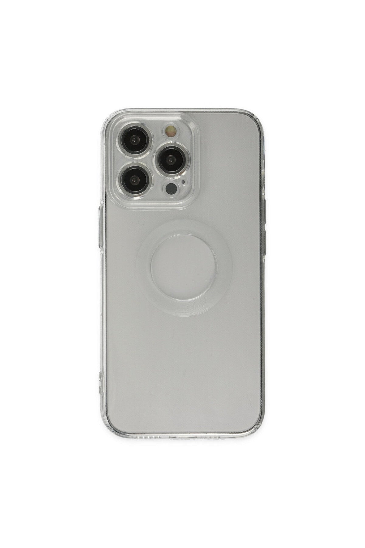 Apple iPhone 14 Pro Uyumlu Kılıf Santa Lens Silikon - Şeffaf