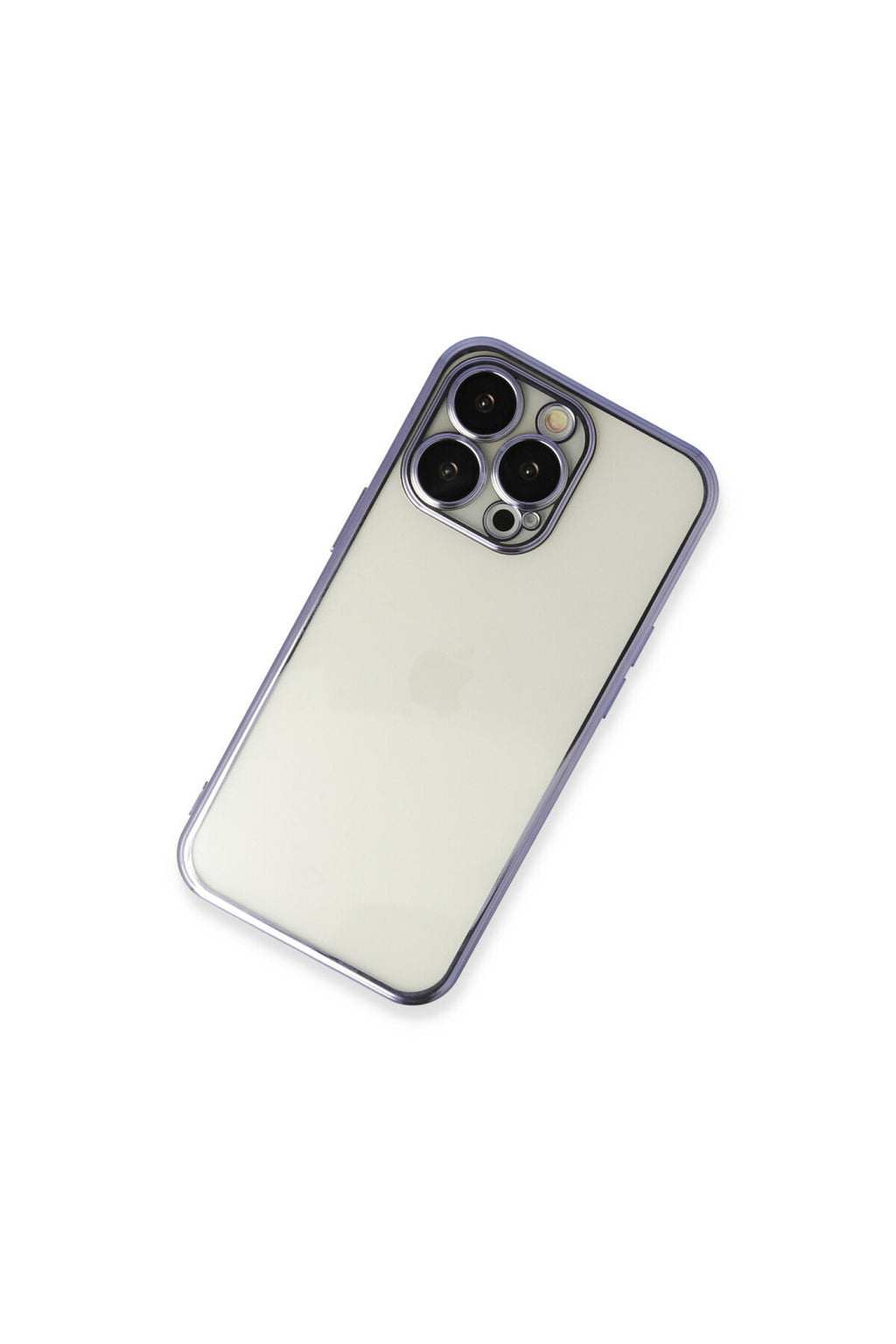 Apple iPhone 13 Pro Uyumlu Kılıf Lensli Silikon - Mor