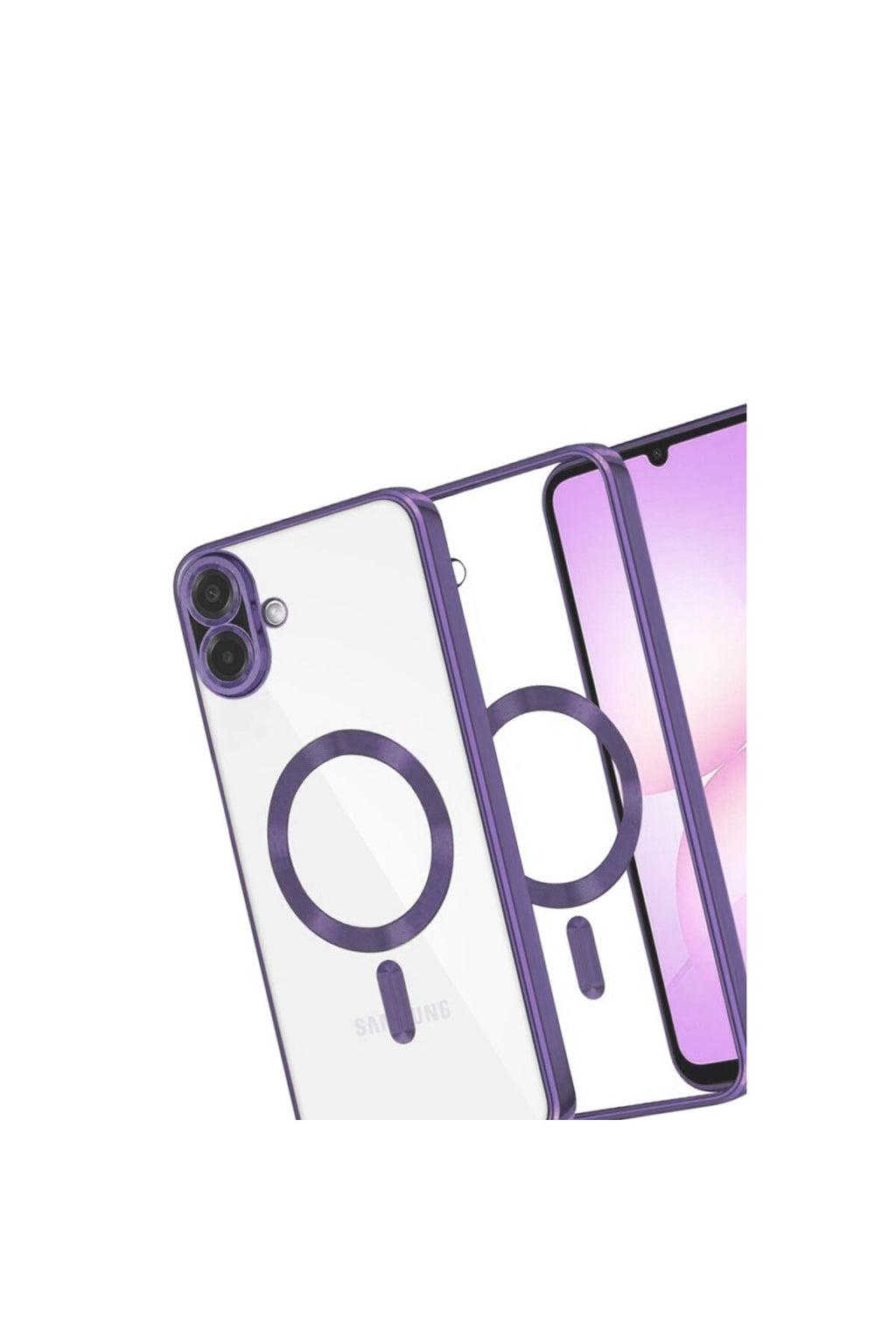 Samsung Galaxy A07 4G Uyumlu Kross Magneticsafe Kapak - Mor