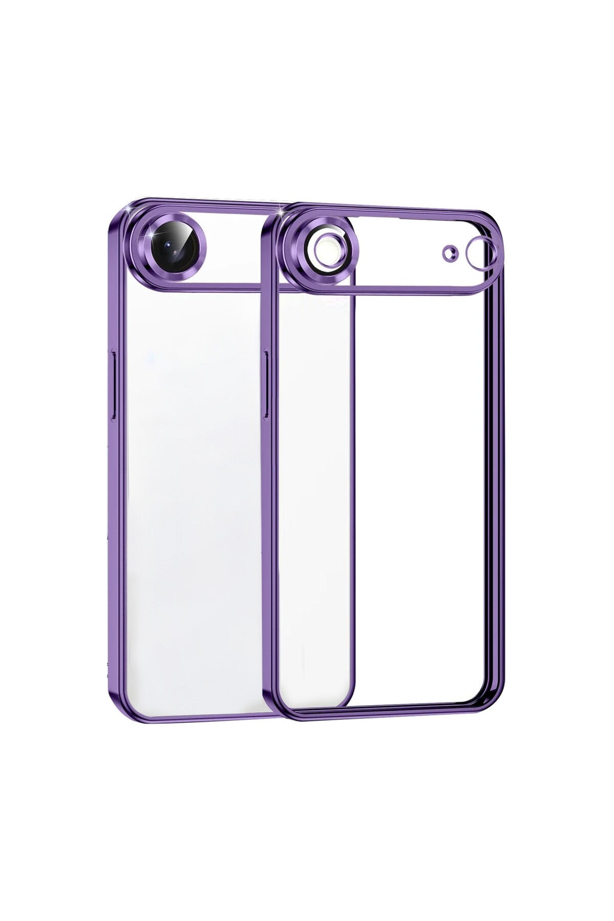 Apple iPhone 17 Air Uyumlu Lensli Silikon - Mor