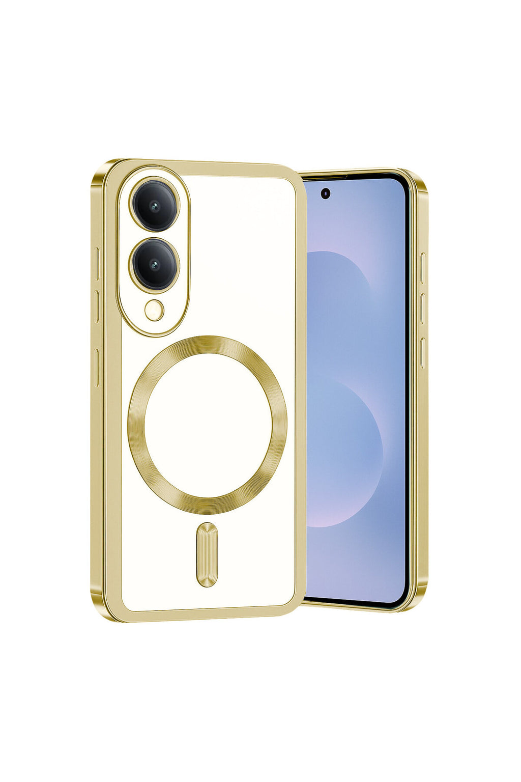 Samsung Galaxy S25 Uyumlu Edge Kross Magneticsafe Kapak - Gold