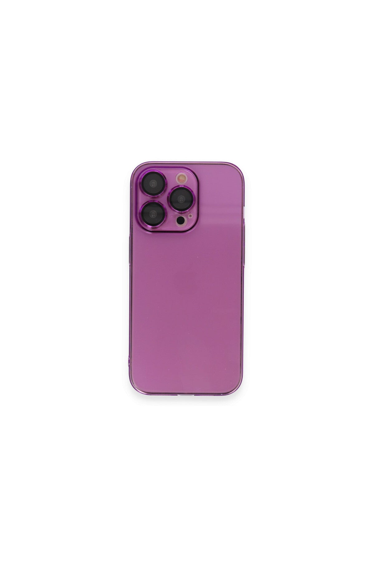 Apple iPhone 14 Pro Max Uyumlu Kılıf Armada Lensli Kapak - Mor