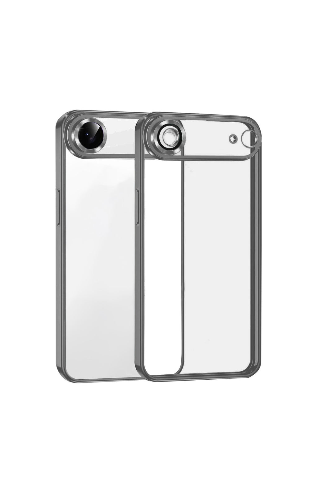 Apple iPhone 17 Air Uyumlu Lensli Silikon - Titan Gri