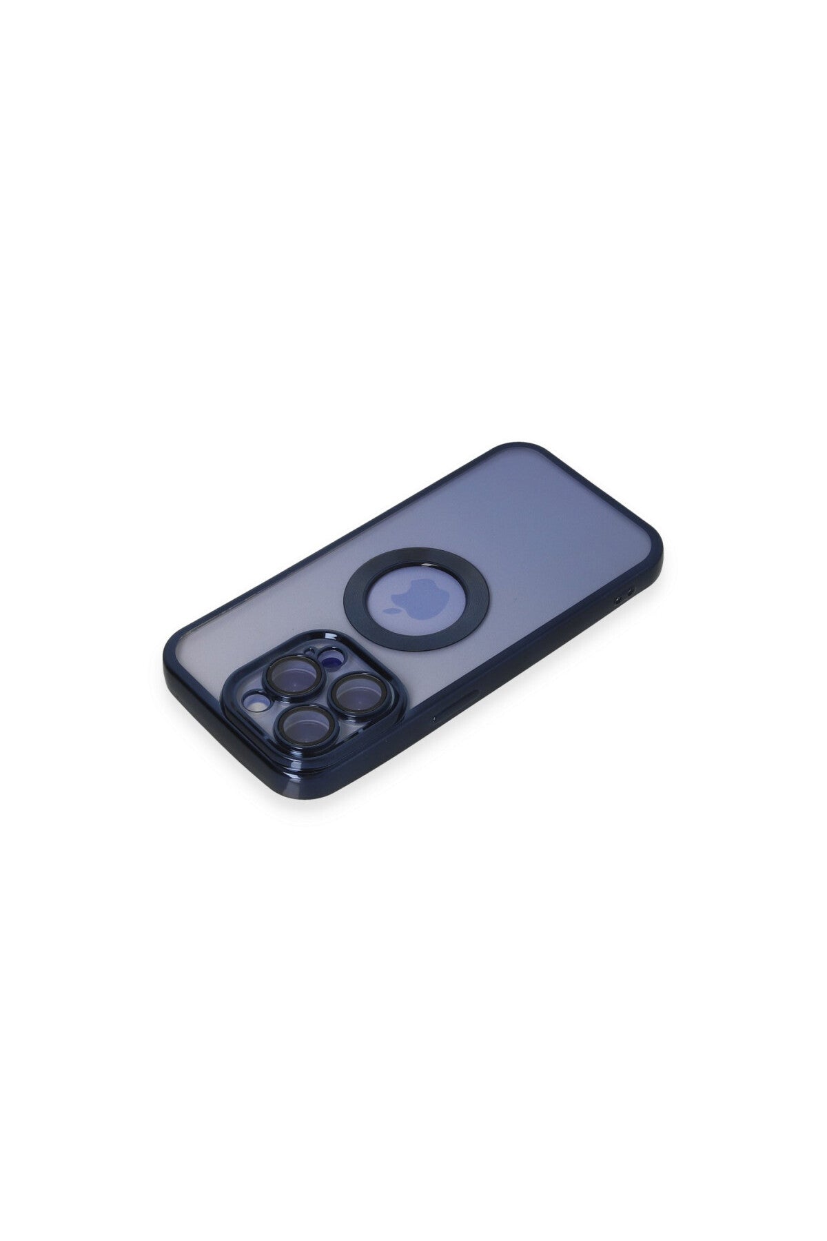 Apple iPhone 15 Pro Max Uyumlu Kılıf Slot Silikon - Lacivert