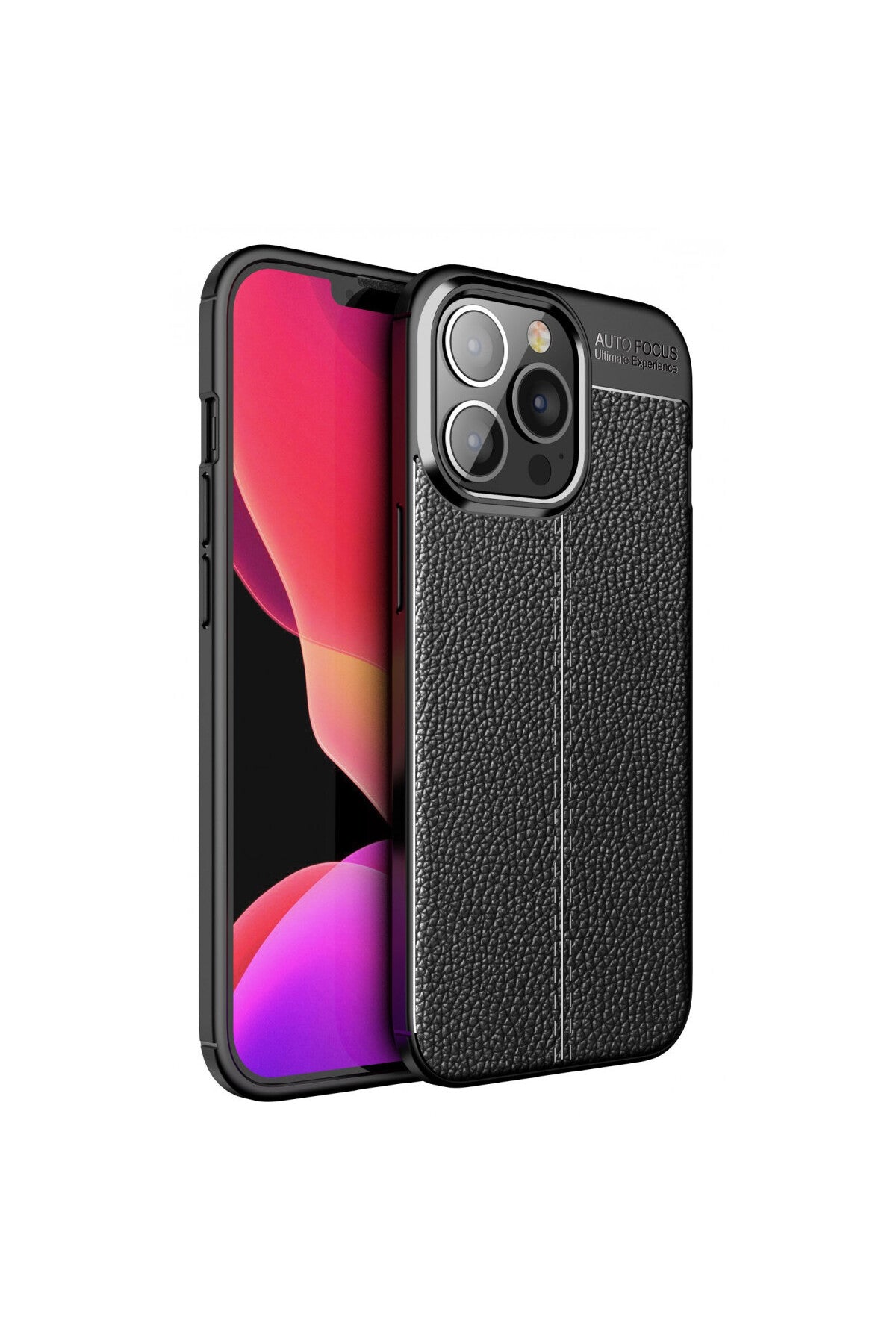 Apple iPhone 13 Pro Max Uyumlu Kılıf Auto Focus Kapak - Siyah