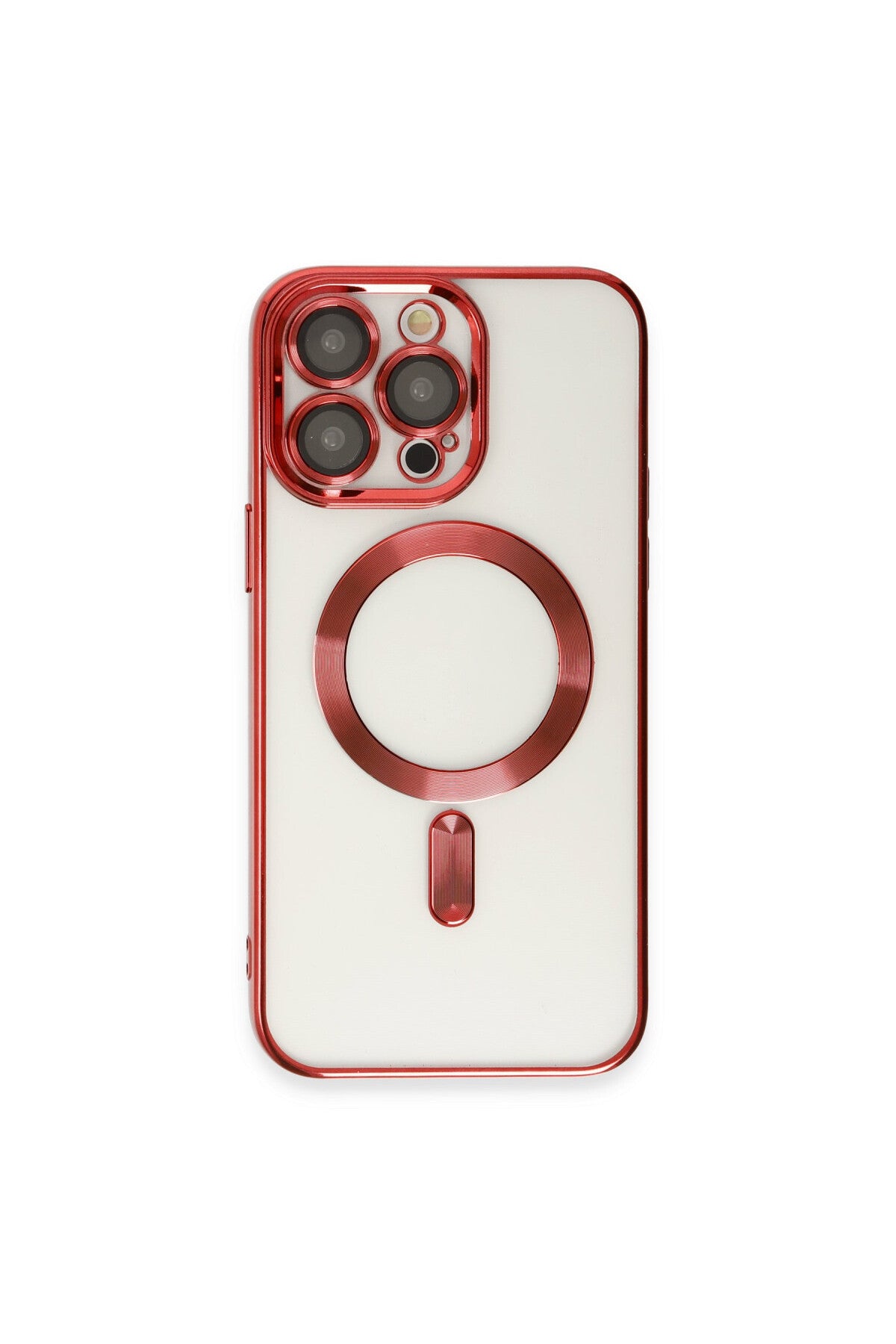 Apple iPhone 15 Pro Max Uyumlu Kılıf Kross Magneticsafe Kapak - Kırmızı