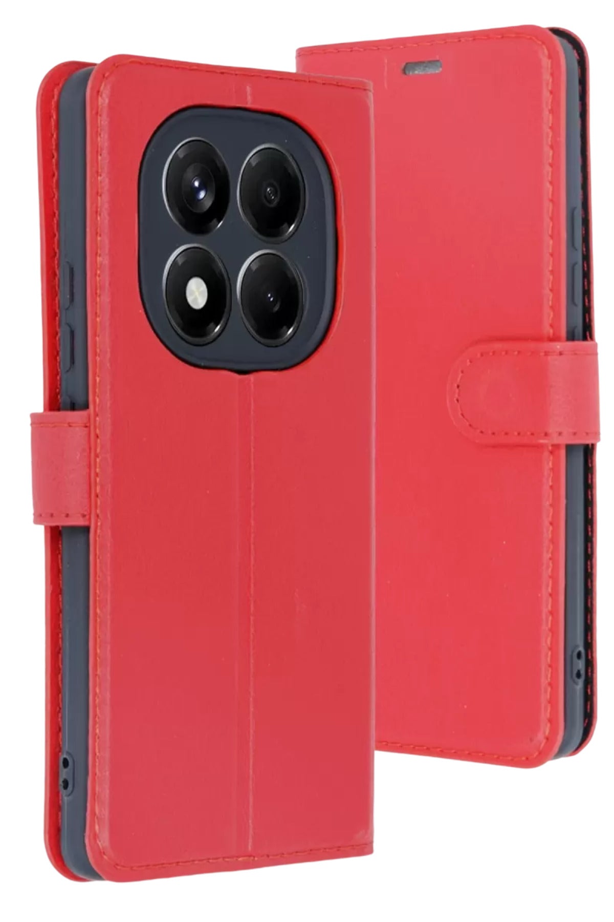 Xiaomi Redmi Note 15 4G Uyumlu Trend S Plus Kapaklı Kılıf - Kırmızı