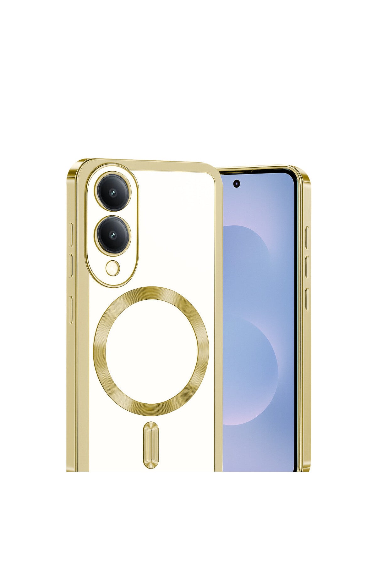 Samsung Galaxy S25 Uyumlu Edge Kross Magneticsafe Kapak - Gold