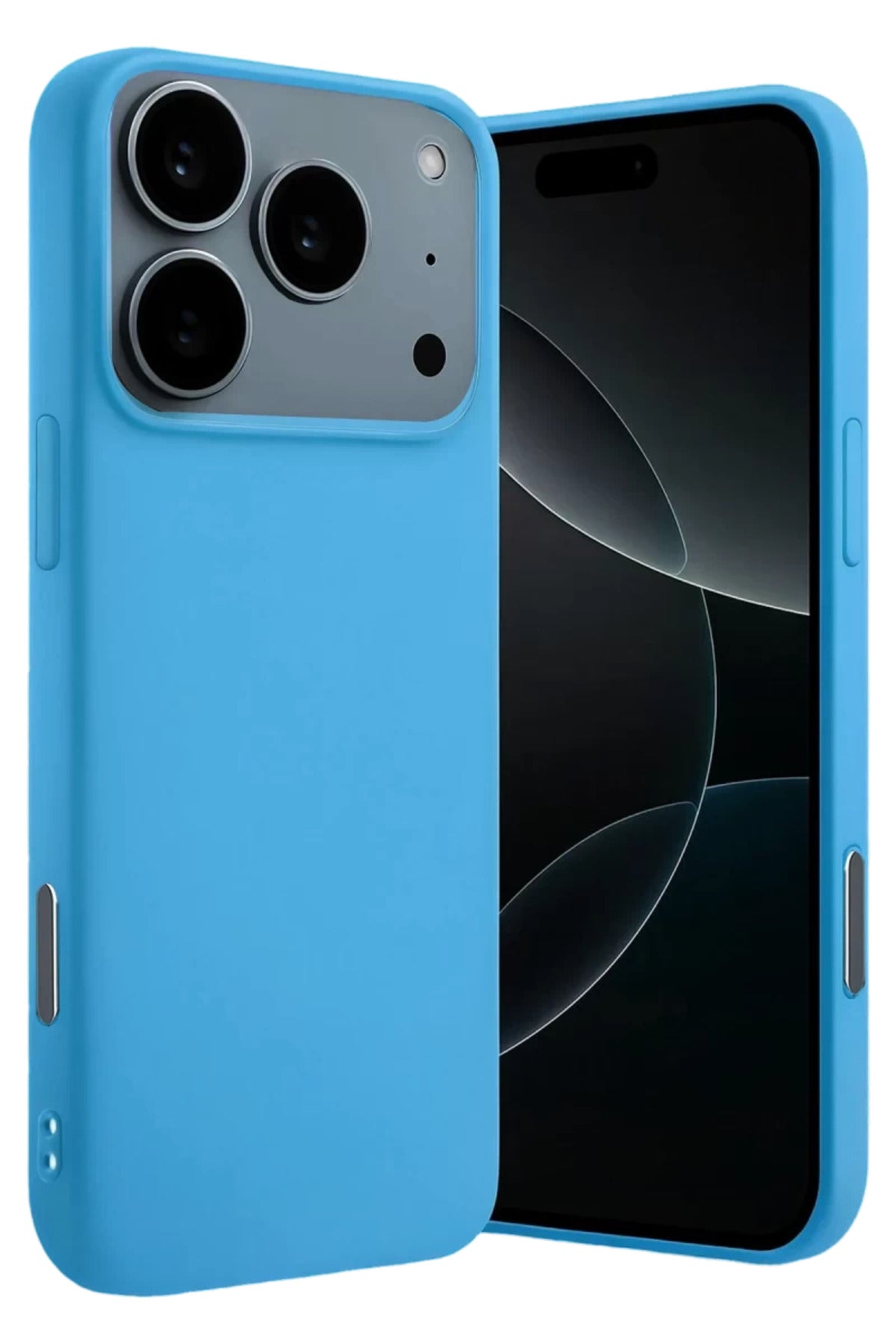 Apple iPhone 17 Pro Uyumlu Nano içi Kadife Silikon - Mavi