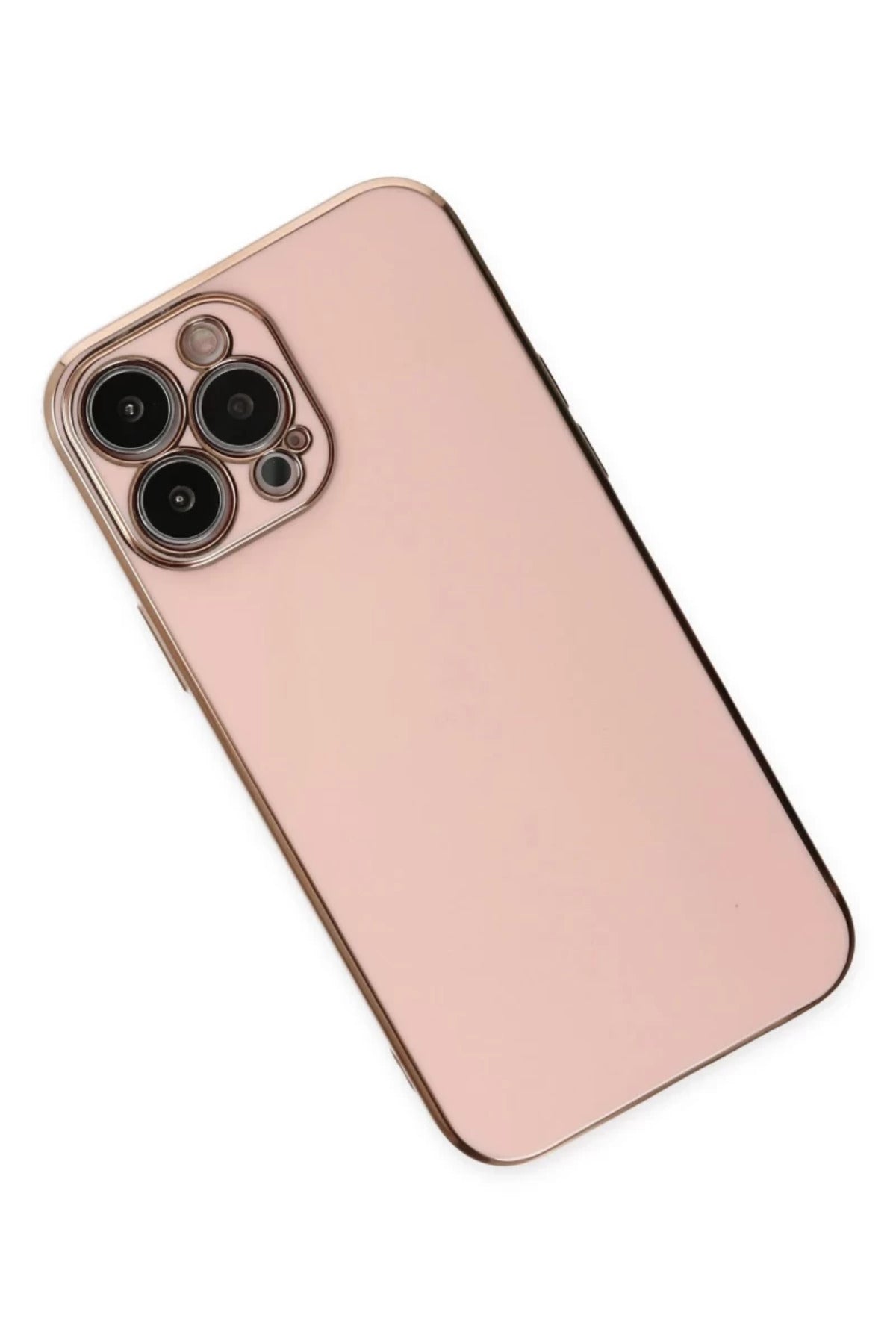Apple iPhone 14 Pro Max Uyumlu Kılıf Volet Silikon - Pembe