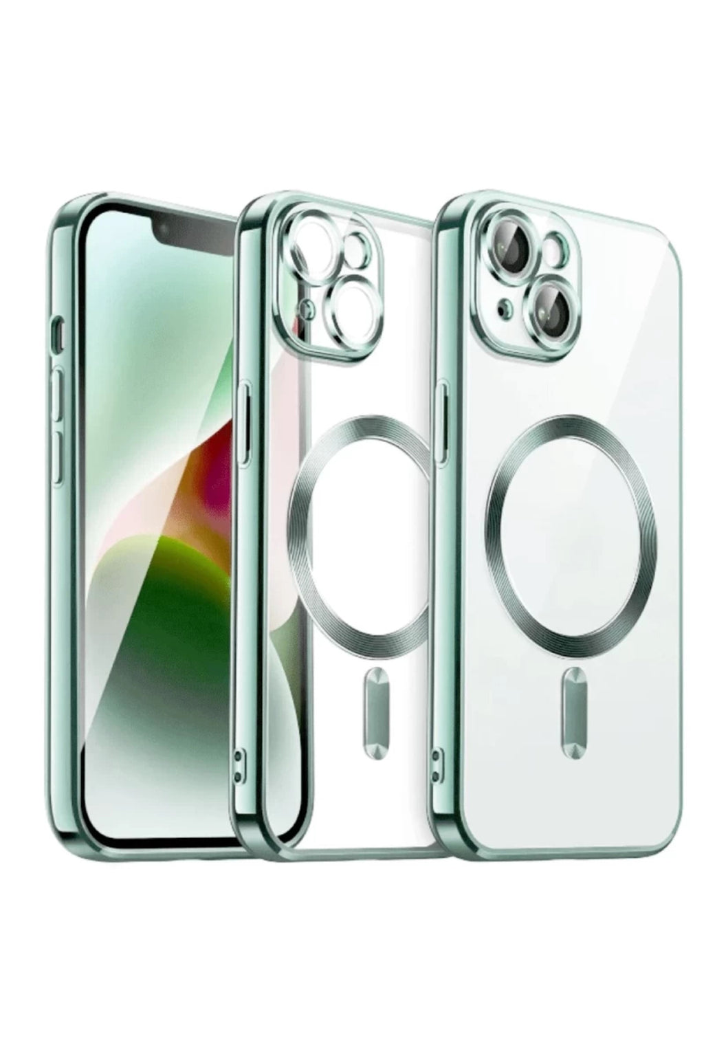 Apple iPhone 15 Uyumlu Kılıf Kross Magneticsafe Kapak - Açık Yeşil