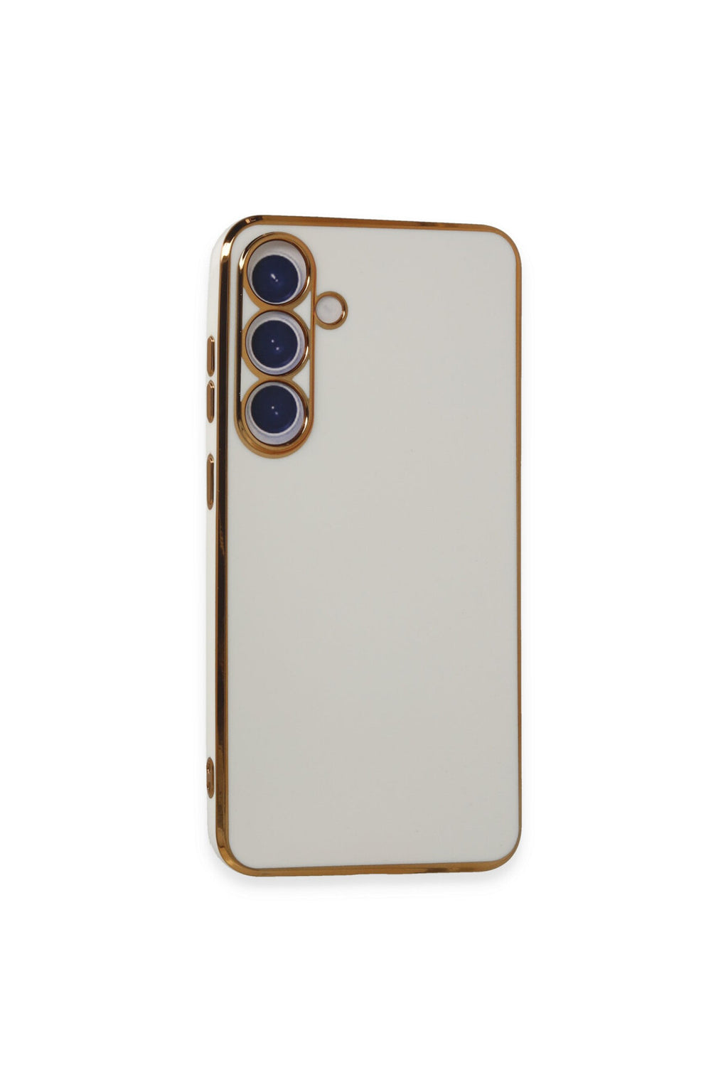 Samsung Galaxy S24 Plus Uyumlu Kılıf Volet Silikon - Beyaz