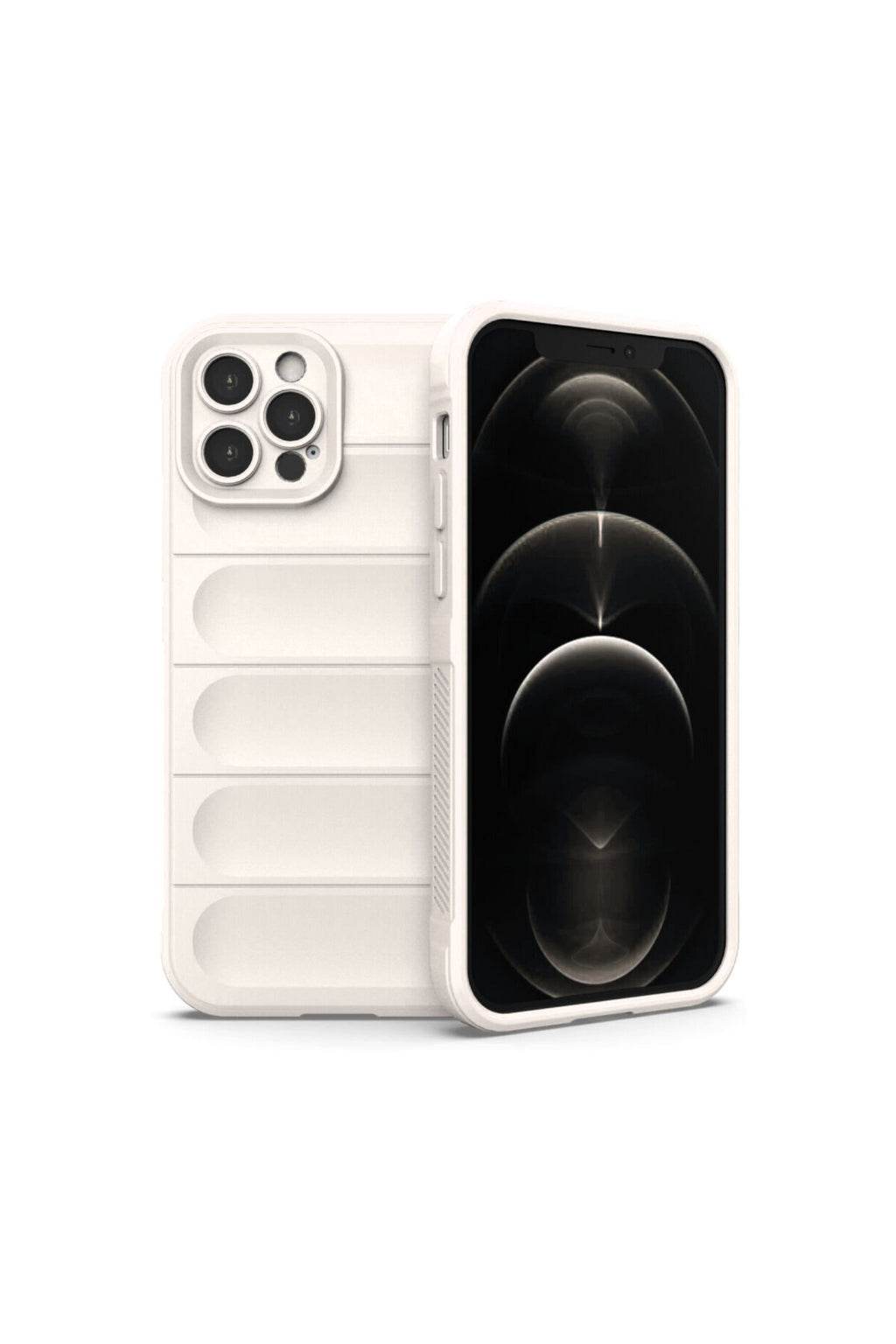 Apple iPhone 12 Pro Uyumlu Kılıf Optimum Silikon - Krem