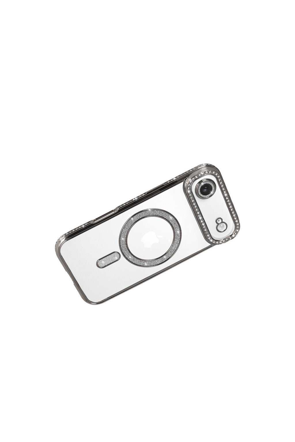 Apple iPhone 17 Air Uyumlu Joke Simli Magneticsafe Kılıf - Gümüş