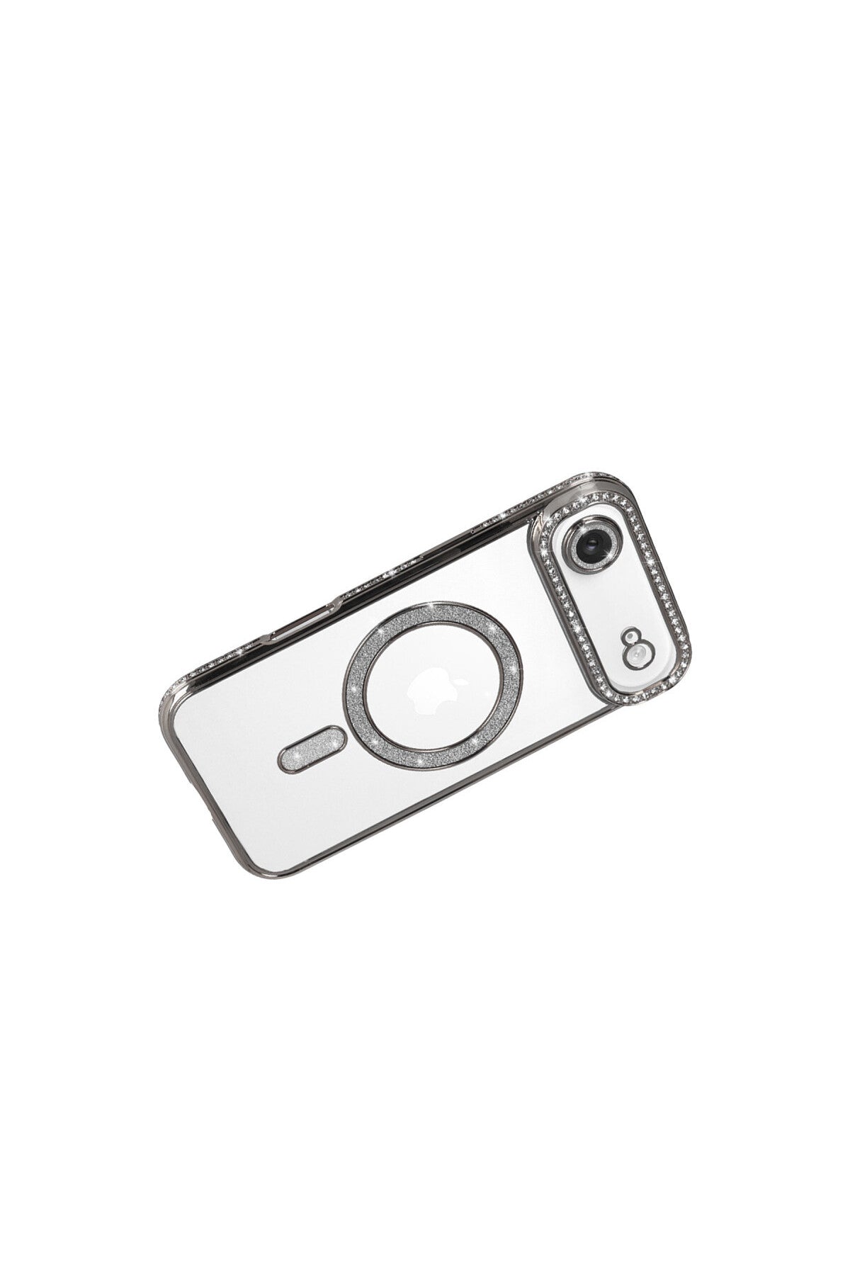 Apple iPhone 17 Air Uyumlu Joke Simli Magneticsafe Kılıf - Gümüş