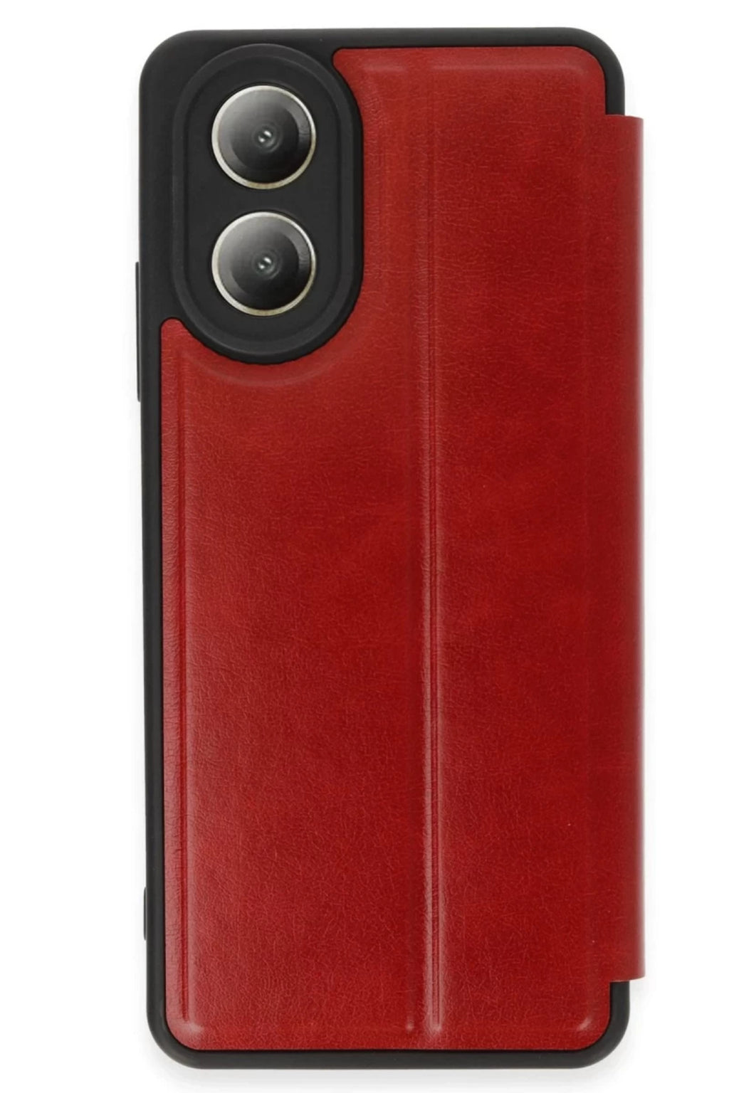 Oppo A38 Uyumlu Kılıf Flip Cover - Kırmızı