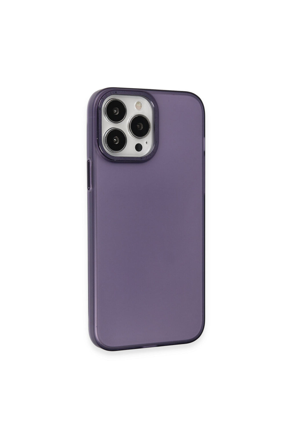 Apple iPhone 15 Pro Uyumlu Kılıf Modos Metal Kapak - Derin Mor