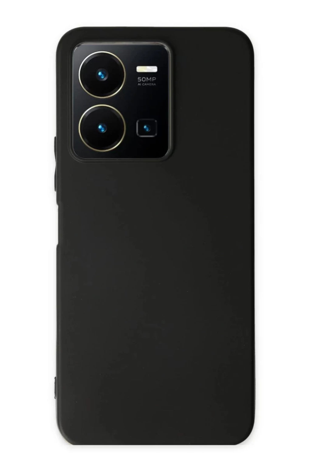 Vivo Y35 Uyumlu Kılıf First Silikon - Siyah