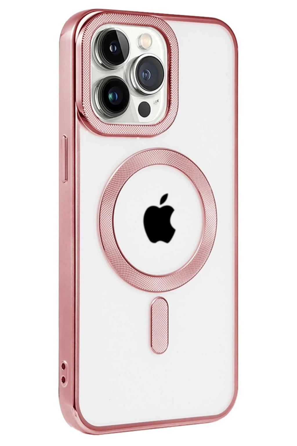 Apple iPhone 14 Pro Max Uyumlu Kılıf Kronos Magsafe Kapak - Rose Gold