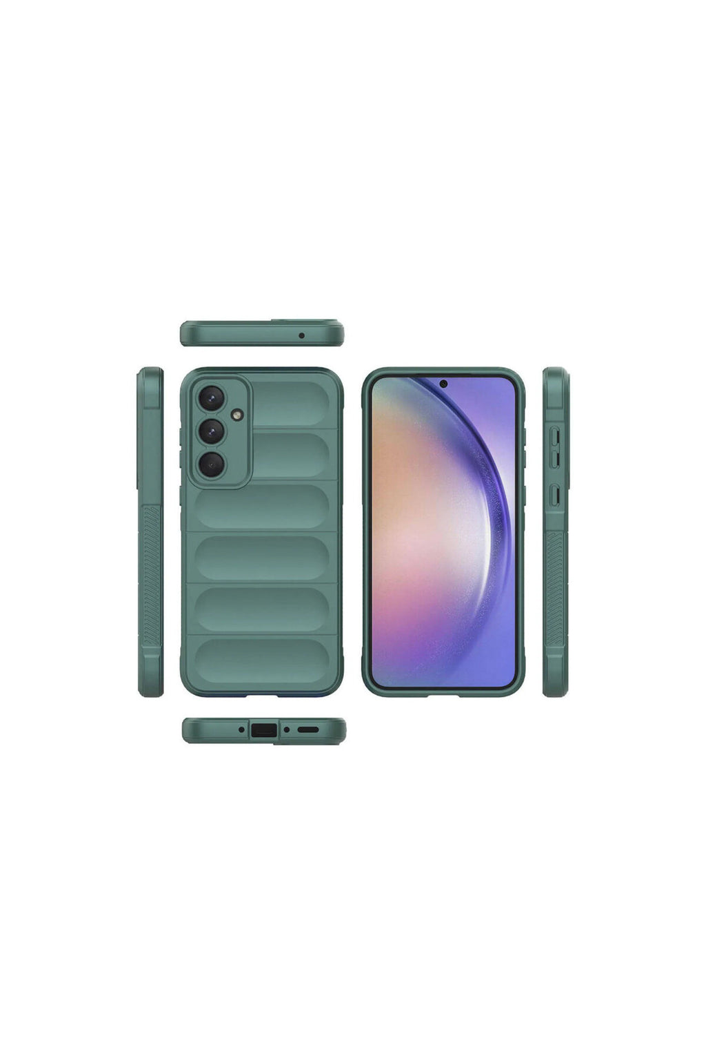 Samsung Galaxy A26 Uyumlu Kılıf Optimum Silikon - Koyu Yeşil