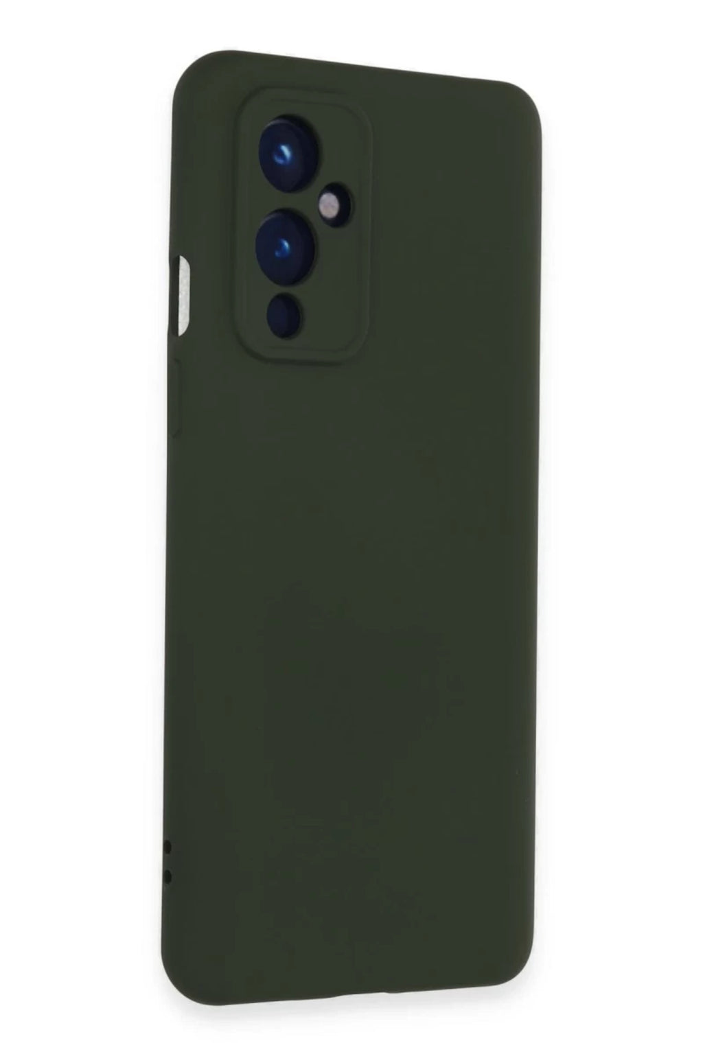 One Plus 9 Kılıf Nano içi Kadife Silikon - Koyu Yeşil