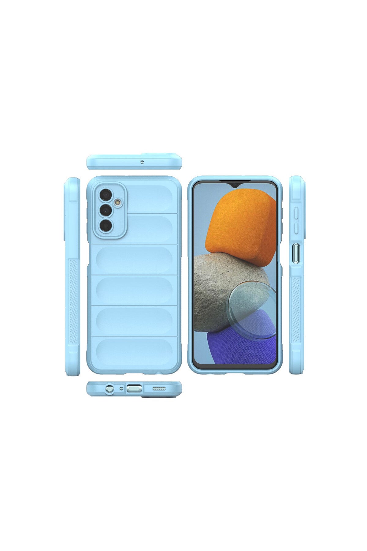 Samsung Galaxy M23 Uyumlu Kılıf Optimum Silikon - Sky Blue