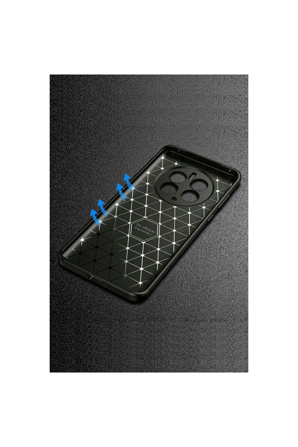 Realme 12 Pro Plus Uyumlu Kılıf Auto Focus Karbon Kapak - Gri