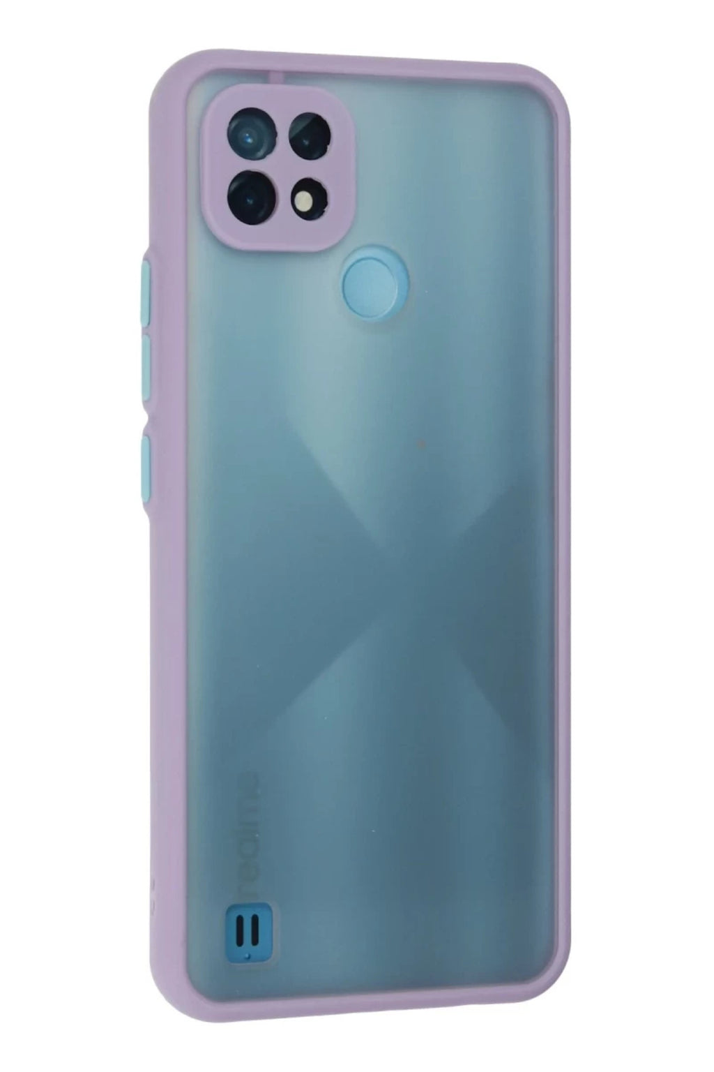 Realme C21 Uyumlu Kılıf Montreal Silikon Kapak - Mor