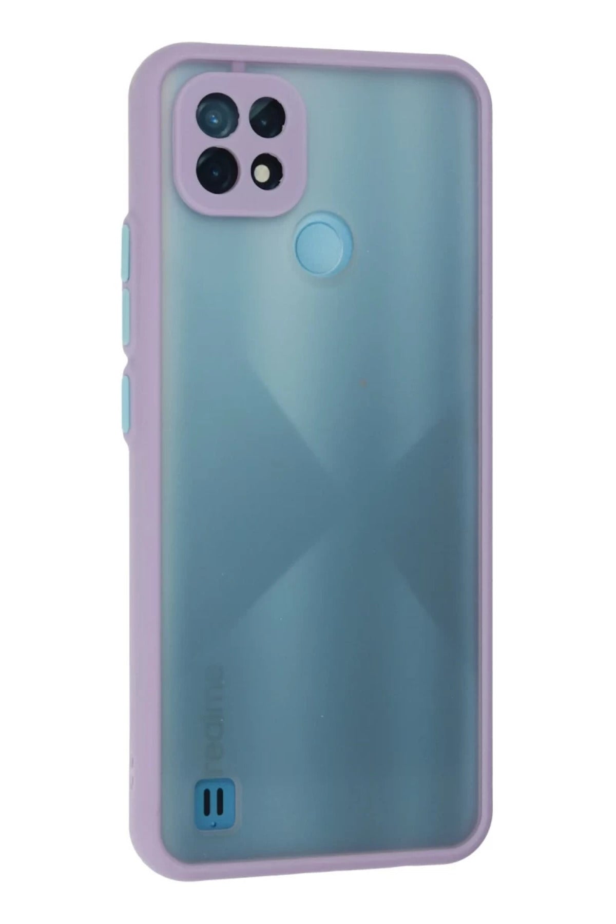 Realme C21 Uyumlu Kılıf Montreal Silikon Kapak - Mor