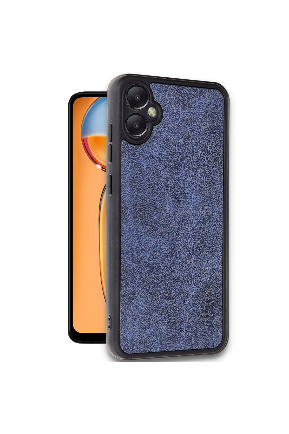 Samsung Galaxy A05 Uyumlu Kılıf Aras Deri Kapak - Lacivert