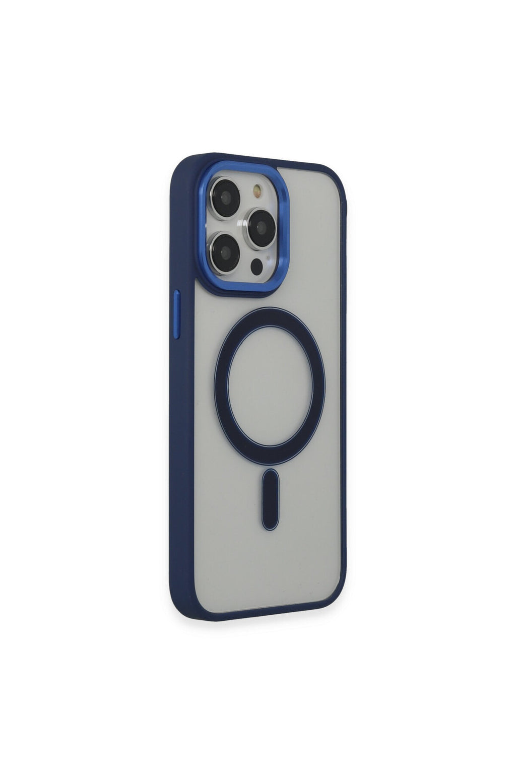 Apple iPhone 15 Pro Max Uyumlu Kılıf Room Magneticsafe Silikon - Lacivert