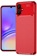 Samsung Galaxy A06 Uyumlu Kılıf Auto Focus Karbon Kapak - Kırmızı