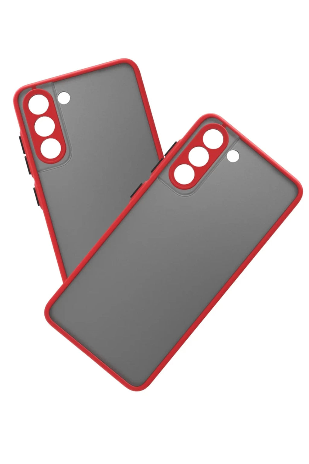 Samsung Galaxy S21 FE Uyumlu Kılıf Montreal Silikon Kapak - Kırmızı