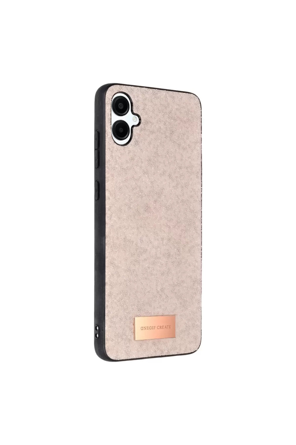Onegif Samsung Galaxy A06 Uyumlu Bright Simli Kapak - Pembe