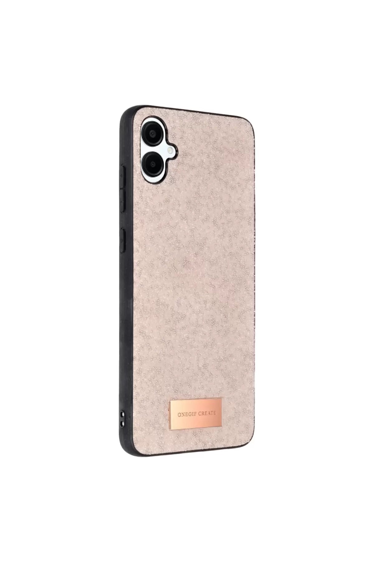 Onegif Samsung Galaxy A06 Uyumlu Bright Simli Kapak - Pembe